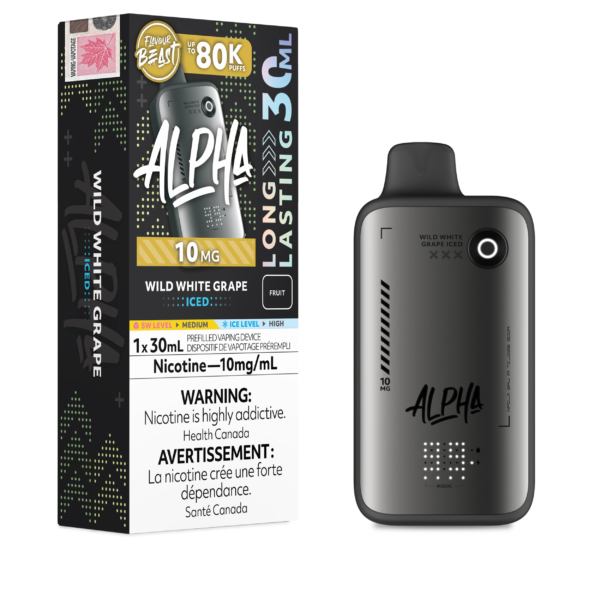 Wild White Grape Iced Flavour Beast Alpha - Disposable Vape 80K